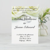 Schöne klassische Hochzeitseinladung Einladung (Stehend Vorderseite)