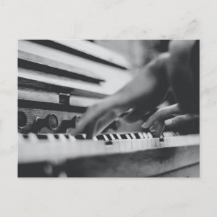 Schöne Klavierkunst Postkarte