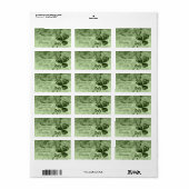 Schöne Kleeblatts Adressaufkleber (Vorne)