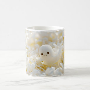 Schöne kleine Geister unter weißen Blume Kaffeetasse