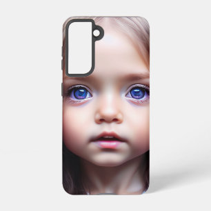 SCHÖNE KLEINE MÄDCHEN MIT GROSSEN AUGEN SAMSUNG GALAXY HÜLLE
