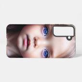 SCHÖNE KLEINE MÄDCHEN MIT GROSSEN AUGEN SAMSUNG GALAXY HÜLLE (Rückseite (Horizontal))