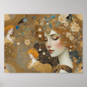Schöne Klimt inspiriert Art 1, Donna von Rom Poster (Vorne)