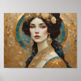 Schöne Klimt inspirierte Kunst, Donna von Rom, Gus Poster