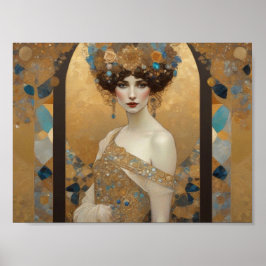 Schöne Klimt inspirierte Kunst, Donna von Rom, Gus Poster