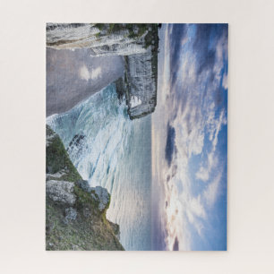 Schöne Klippen Etratat Normandie Frankreich Puzzle