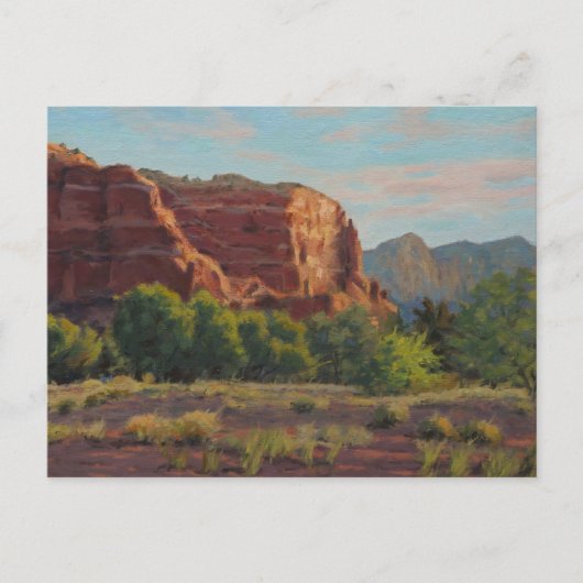 Schöne Klippenlandschaft am frühen Morgen Postkarte (Vorderseite)