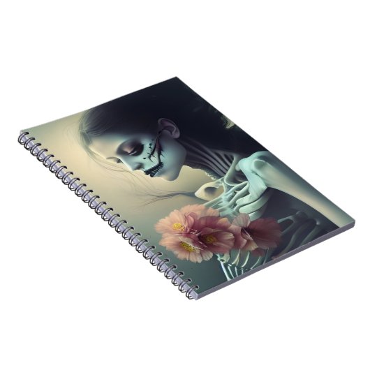 Schöne Knochen AI Generierte Kunst Notizblock (Rechte Seite)