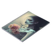 Schöne Knochen AI Generierte Kunst Notizblock (Linke Seite)