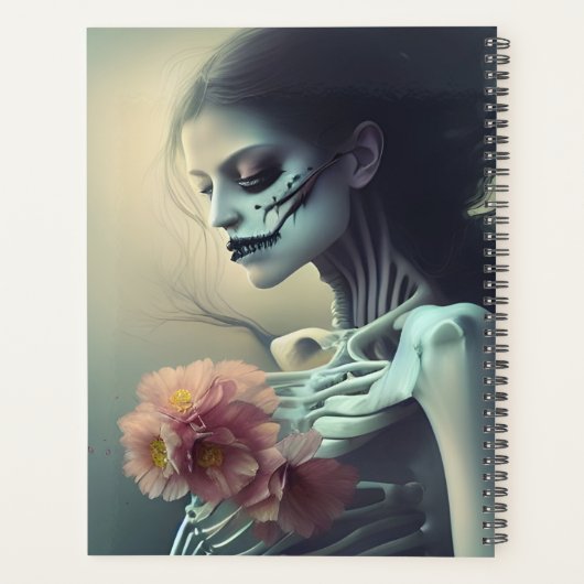 Schöne Knochen AI Generierte Kunst Planer (Rückseite)
