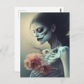 Schöne Knochen AI Generierte Kunst Postkarte (Vorne/Hinten)