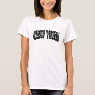 Schöne Kohle NEW YORK Künstlerisches Motiv T-Shirt