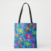 Schöne Koi Fish Pond Tote Tasche (Vorderseite)