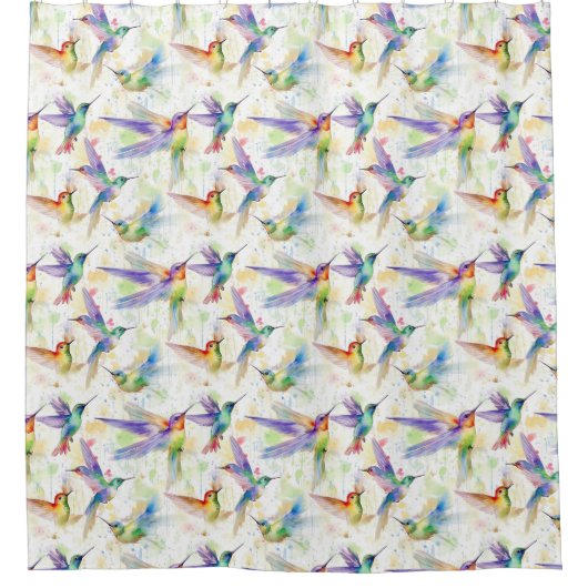 Schöne Kolibris Duschvorhang (Vorderseite)
