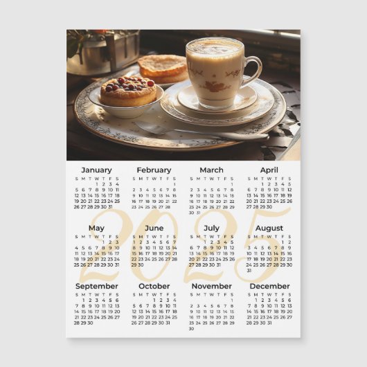 Schöne Konditorei. 2025 Magnetkarte (Vorderseite)