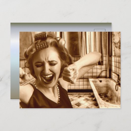 Schöne Königin am Morgen Postkarte (Vorne/Hinten)