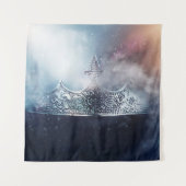 Schöne Königin und Königskrone Wandteppich (Vorderseite)