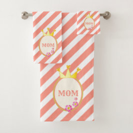 Schöne Königskrone Badhandtuch Set