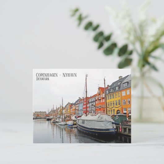 Schöne Kopenhagen/Nyhavn/Dänemark Postcard! Postkarte (Stehend Vorderseite)