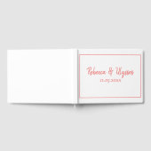 Schöne Korallen und Weiß Gästebuch (Voll)