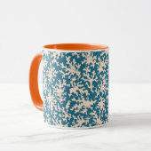 Schöne Korallenmuster Tasse (Vorderseite Links)