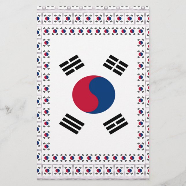 Schöne koreanische Flagge: Eine unendliche Kunst (Vorderseite)