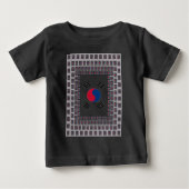 Schöne koreanische Flagge: Eine unendliche Kunst Baby T-shirt (Vorderseite)