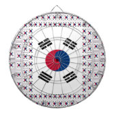Schöne koreanische Flagge: Eine unendliche Kunst Dartscheibe (vorne)