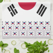 Schöne koreanische Flagge: Eine unendliche Kunst Handtuch (Gefaltet)