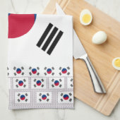 Schöne koreanische Flagge: Eine unendliche Kunst Handtuch (Viertel Falte)