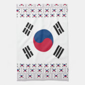 Schöne koreanische Flagge: Eine unendliche Kunst Handtuch (Vertikal)