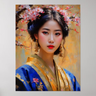Schöne koreanische Lady Princess Poster