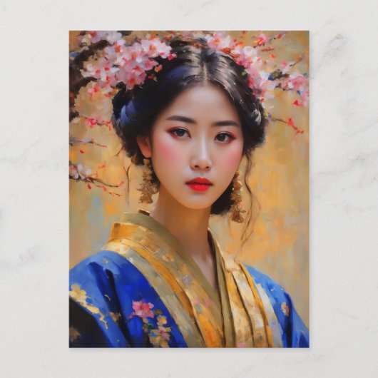 Schöne koreanische Lady Princess Postkarte (Vorderseite)