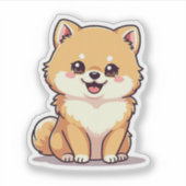 Schöne Körperpflege, spielerischer Spitz, kleine Aufkleber (Vorderseite)