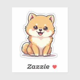 Schöne Körperpflege, spielerischer Spitz, kleine Aufkleber