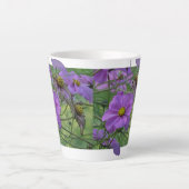 Schöne Kosmetik-Blume Design Latte Tasse (Vorderseite)