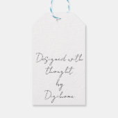 Schöne Kosmetik inspiriert Geschenkanhänger (Rückseite)