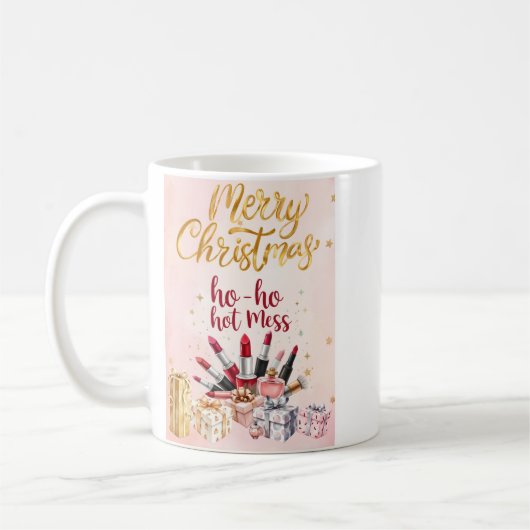 Schöne Kosmetik inspiriert Kaffeetasse (Links)