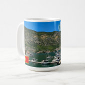 Schöne Kotor Bay in Montenegro Kaffeetasse (Vorderseite Links)