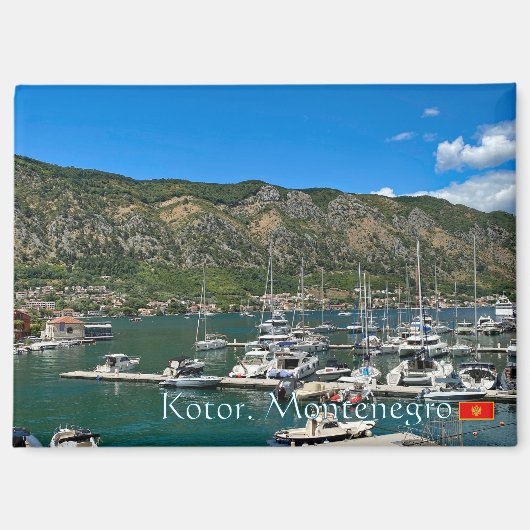 Schöne Kotor Bay in Montenegro Magnet (Vorderseite)