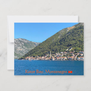Schöne Kotor Bay in Montenegro Postkarte