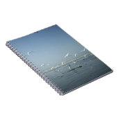 Schöne Krane, die über das Ballett der Natur flieg Notizblock (Rechte Seite)