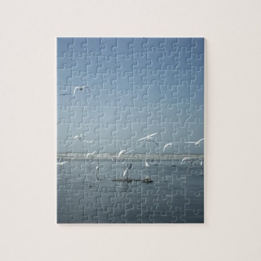 Schöne Krane, die über das Ballett der Natur flieg Puzzle (Vertikal)