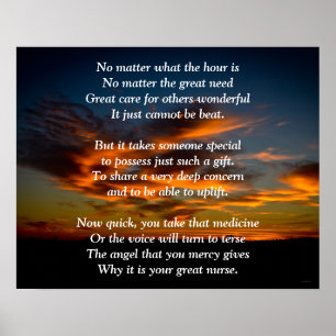 Schöne Krankenschwester Poster