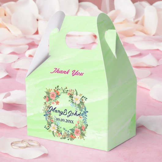 Schöne Kranz Rosa romantische Hochzeit Geschenkschachtel (Hochzeit)