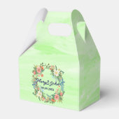 Schöne Kranz Rosa romantische Hochzeit Geschenkschachtel (Rückseite)