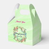 Schöne Kranz Rosa romantische Hochzeit Geschenkschachtel (Vorderseite)