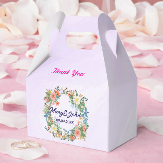 Schöne Kranz Rosa romantische Hochzeit Geschenkschachtel