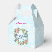 Schöne Kranz Rosa romantische Hochzeit Geschenkschachtel (Vorderseite)