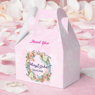 Schöne Kranz Rosa romantische Hochzeit Geschenkschachtel